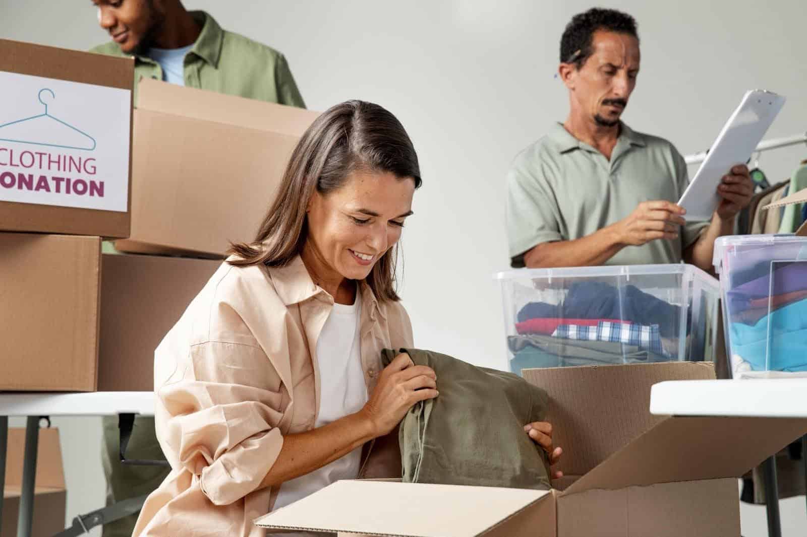 mulher organizando sua mudança para o interior